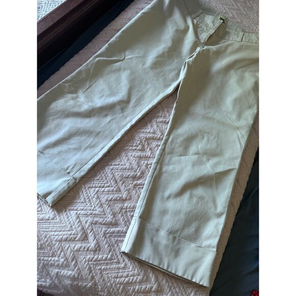 Caslon khaki color cropped flat front pants size 10 - Picture 5 of 6